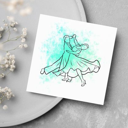 Ballroom Dancing Card, Birthday Card, Card for Dancer, Recital Card, Dance Recital, Good Luck Card, Congratulations Card, Any Occasion Card