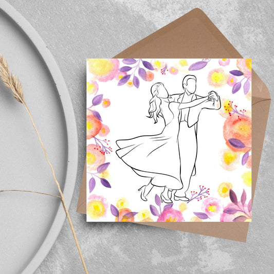 Ballroom Dancing Card, Birthday Card, Card for Dancer, Recital Card, Dance Recital, Good Luck Card, Congratulations Card, Any Occasion Card