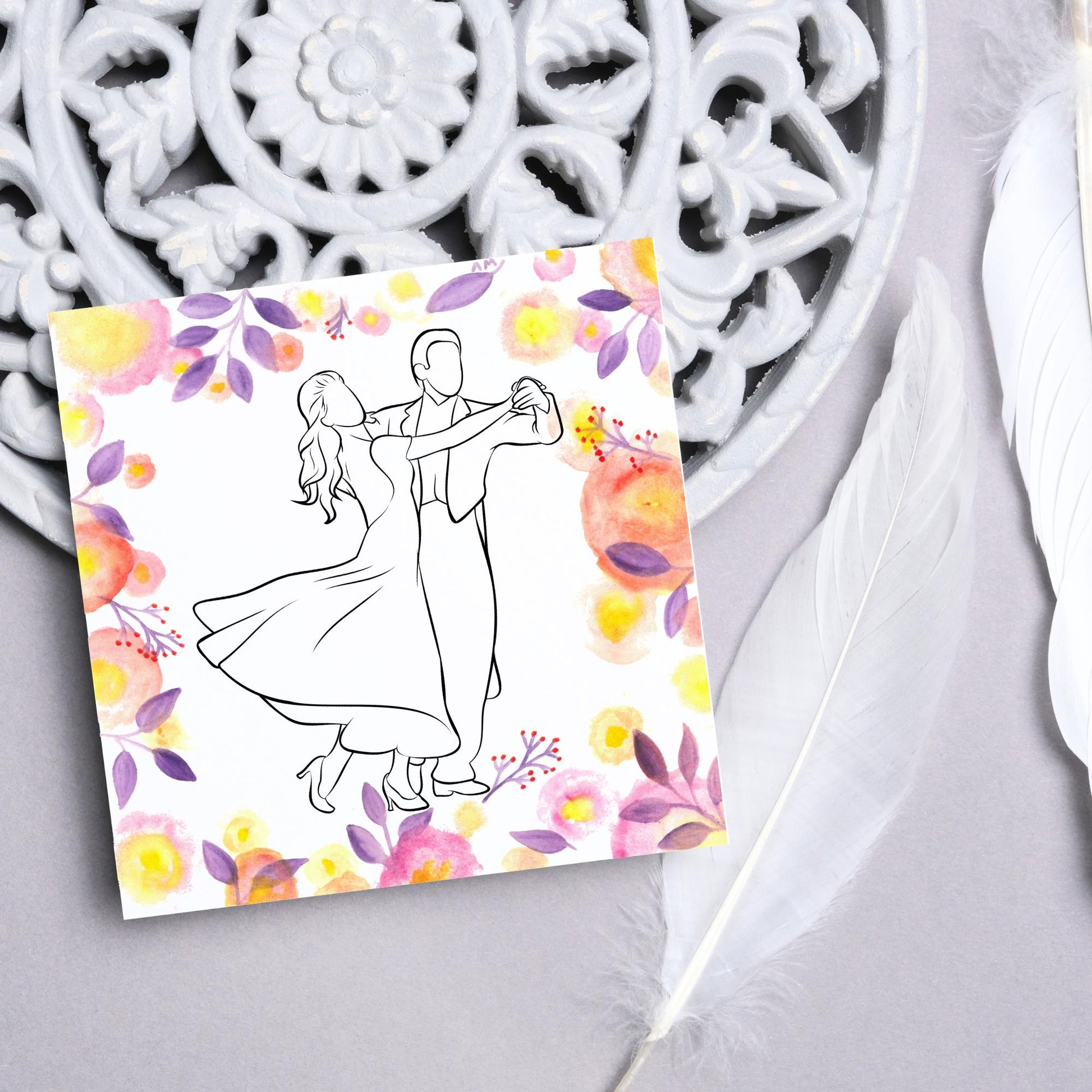 Ballroom Dancing Card, Birthday Card, Card for Dancer, Recital Card, Dance Recital, Good Luck Card, Congratulations Card, Any Occasion Card
