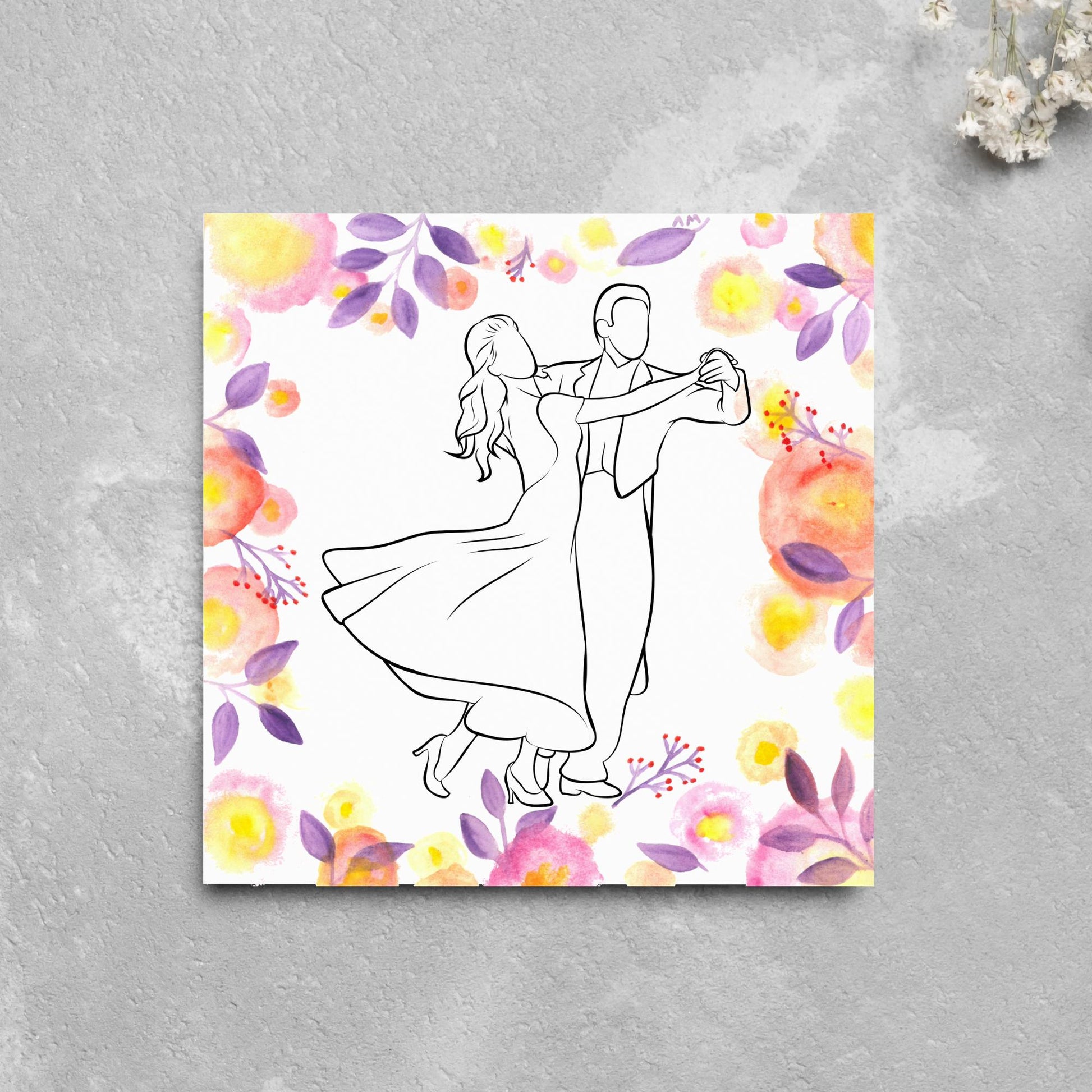 Ballroom Dancing Card, Birthday Card, Card for Dancer, Recital Card, Dance Recital, Good Luck Card, Congratulations Card, Any Occasion Card