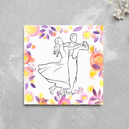 Ballroom Dancing Card, Birthday Card, Card for Dancer, Recital Card, Dance Recital, Good Luck Card, Congratulations Card, Any Occasion Card