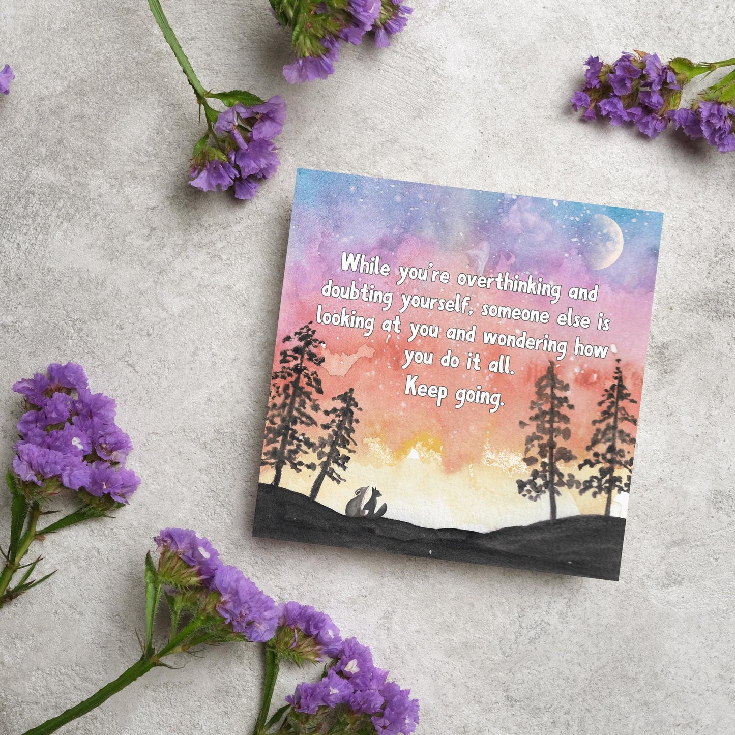 Encouragement Card, Friendship, Mental Health Card, Best Friend Card, Cancer Treatment Card, Get Well Soon Card, Recovery Card
