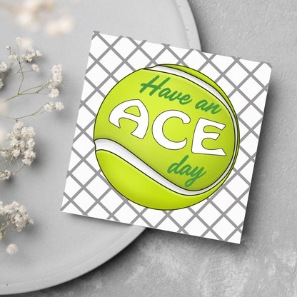 Tennis Card, Ace Birthday Card, Tennis Congratulations Card, Tennis Love Card, Tennis Pun Any Occasion Card, Sports Congrats, Wimbledon