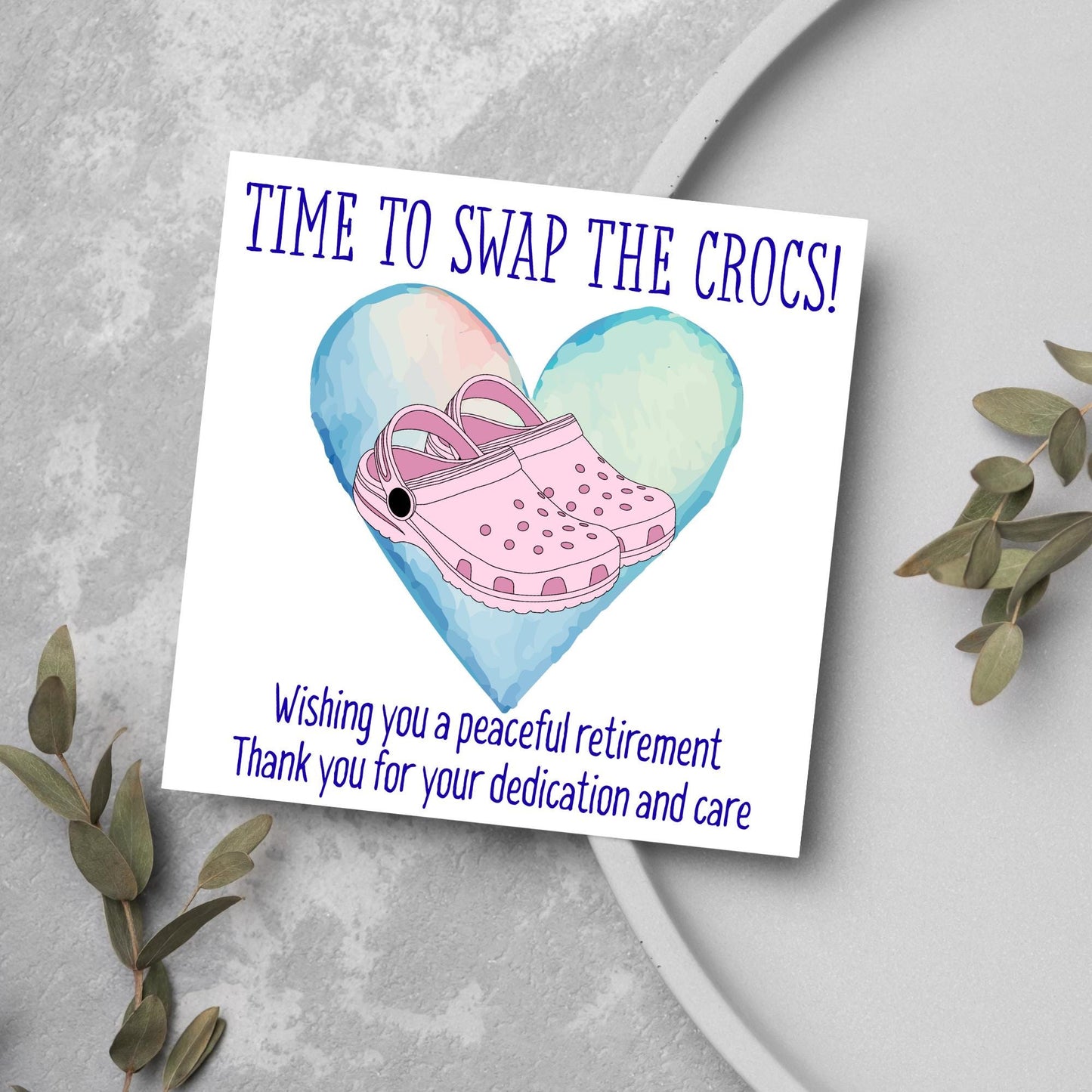 Nurse Retirement Card, Leaving Card for Nurse, Happy Retirement Card, Retired Card, Retiring, We'll Miss You Card, Nursing Retirement Card