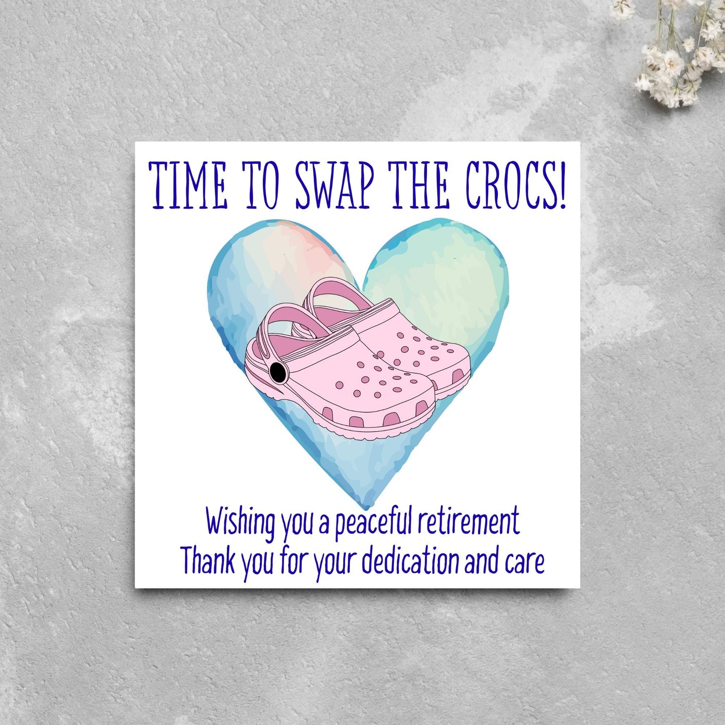 Nurse Retirement Card, Leaving Card for Nurse, Happy Retirement Card, Retired Card, Retiring, We'll Miss You Card, Nursing Retirement Card