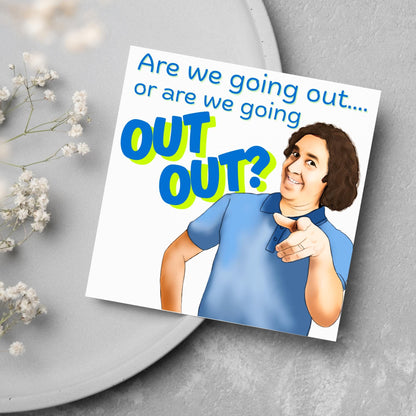 Micky Flanagan Birthday Card, Funny Card for Him, Card for Her, Birthday Card, Friendship Card, Out Out, 30th Birthday Card, Comedian Card