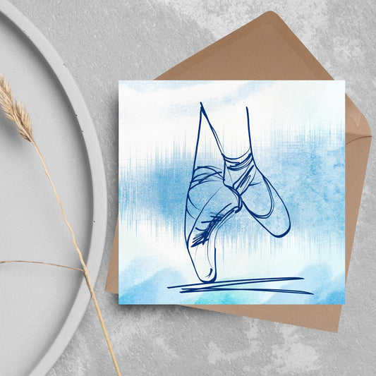 Ballet Dancing Card, Birthday Card, Card for Dancer, Recital Card, Dance Recital, Good Luck Card, Congratulations Card, Any Occasion Card