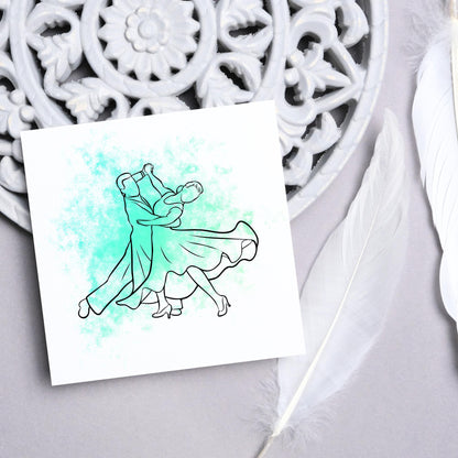 Ballroom Dancing Card, Birthday Card, Card for Dancer, Recital Card, Dance Recital, Good Luck Card, Congratulations Card, Any Occasion Card