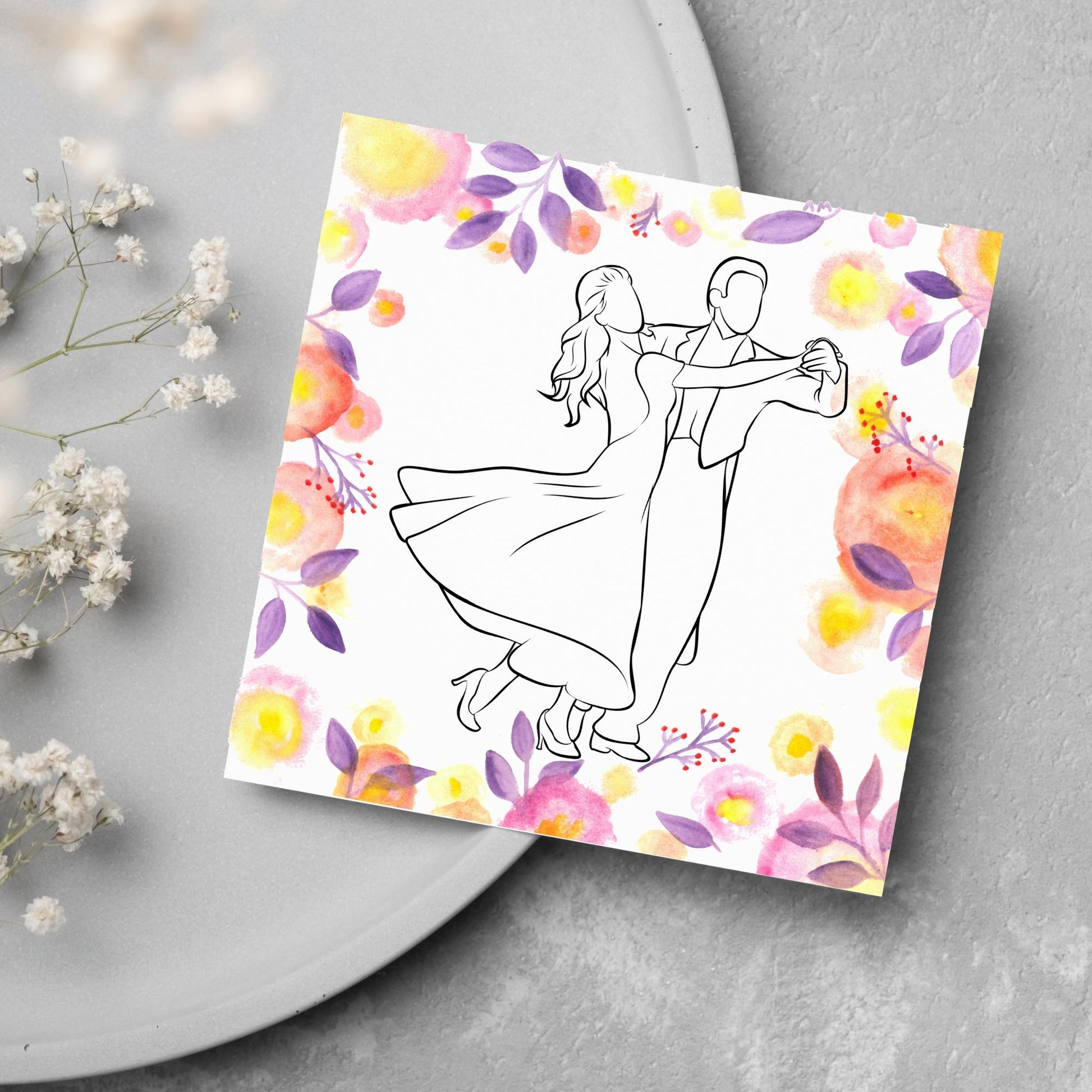 Ballroom Dancing Card, Birthday Card, Card for Dancer, Recital Card, Dance Recital, Good Luck Card, Congratulations Card, Any Occasion Card