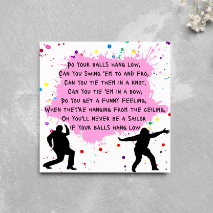 Bottom TV Show Birthday Card, Bottom Quotes Birthday Card, Bottom Quotes Greeting Cards, Rik Mayall, Eddie and Richie Bottom Card