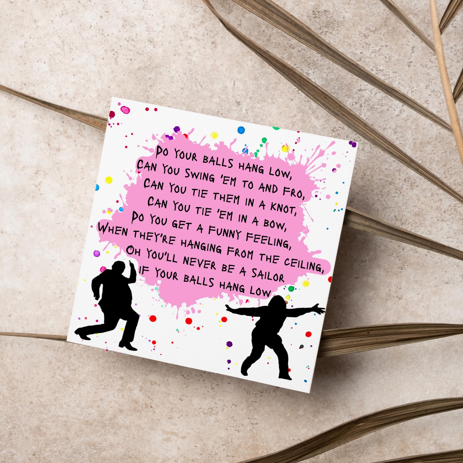 Bottom TV Show Birthday Card, Bottom Quotes Birthday Card, Bottom Quotes Greeting Cards, Rik Mayall, Eddie and Richie Bottom Card