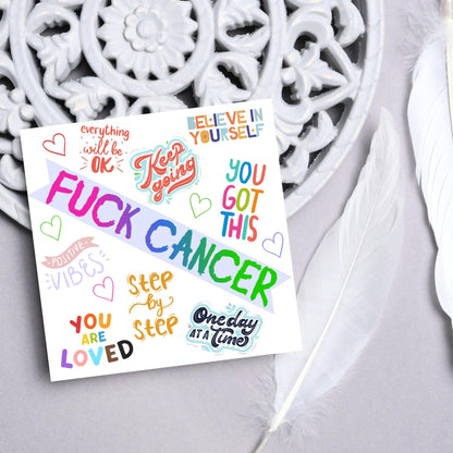 Personalised Card for Cancer Patients, Cancer Support Card, We Are With You, You Got This, Get Well Soon Card, Breast Cancer, F*ck Cancer