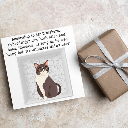 Quantum Physics Birthday Card, Funny Physicist Card, Schrodinger Card, Classic Joke Card, Funny Card for Scientist, Schrodinger's Cat