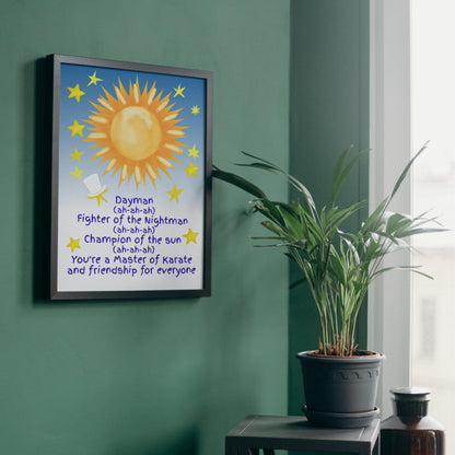 It's Always Sunny in Philadelphia Poster, A4 Print, High Quality Wall Art, Dayman, Nightman Cometh, Charlie Lyrics Poster, Always Sunny Art