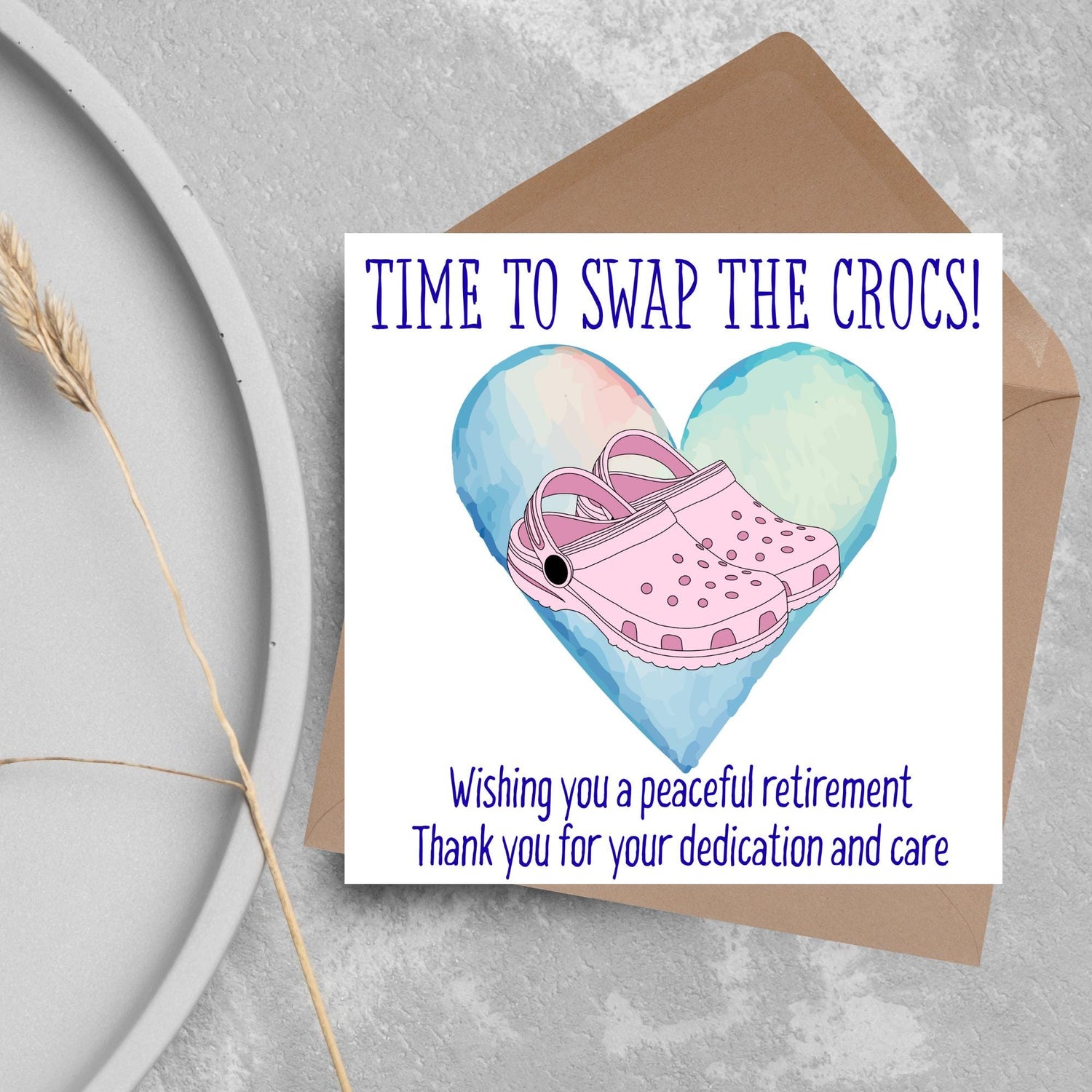 Nurse Retirement Card, Leaving Card for Nurse, Happy Retirement Card, Retired Card, Retiring, We'll Miss You Card, Nursing Retirement Card