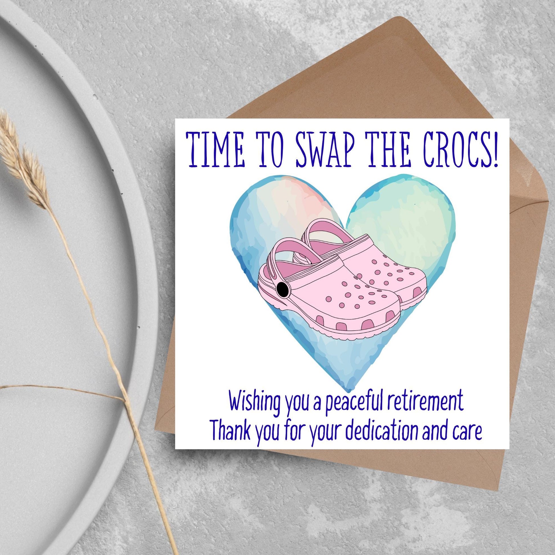 Nurse Retirement Card, Leaving Card for Nurse, Happy Retirement Card, Retired Card, Retiring, We'll Miss You Card, Nursing Retirement Card