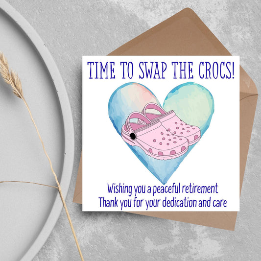 Nurse Retirement Card, Leaving Card for Nurse, Happy Retirement Card, Retired Card, Retiring, We'll Miss You Card, Nursing Retirement Card