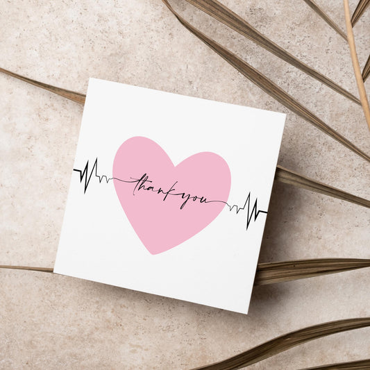 Thank You Card for Cardiology Department, Card For Cardiologist, Heart Surgeon Card, Thank you for Surgeon, Angioplasty Card, Cardiac Nurse