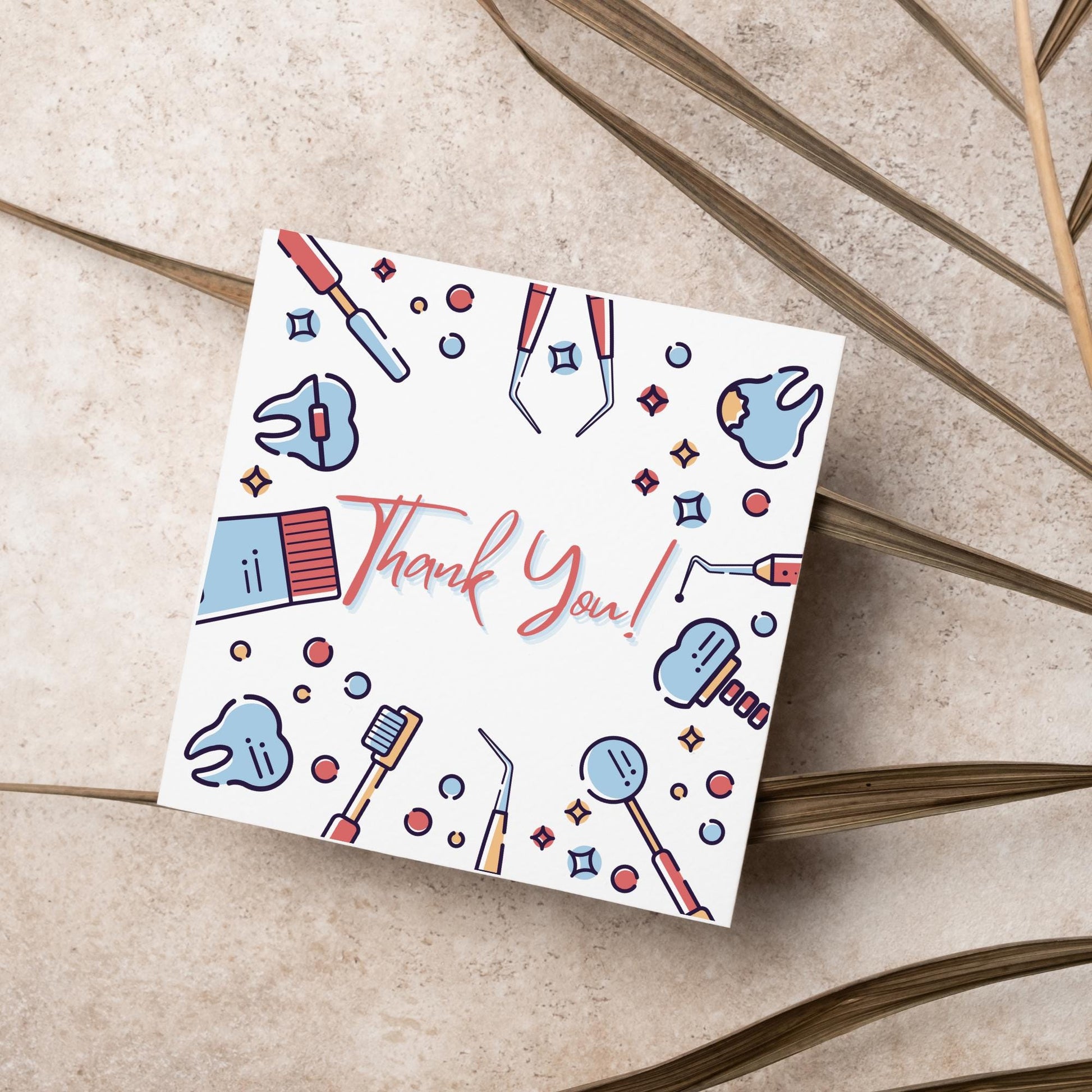 Thank You Card for Dentist, Card For Orthodontist, Dental Thank You Card, Thanks Dental Staff, Dentist Appreciation Card, Dental Nurse Card