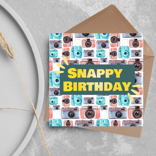 Photographer Birthday Card, Camera design, Photography Card, Birthday Card, Camera Card, Card For Him, Card For Her, Photography Club Card