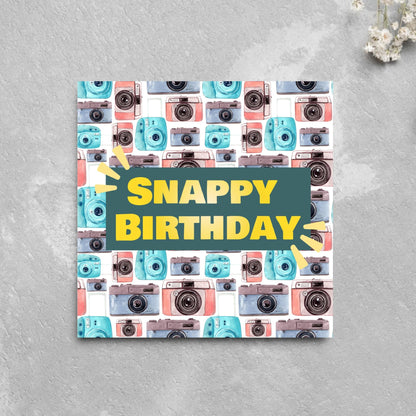 Photographer Birthday Card, Camera design, Photography Card, Birthday Card, Camera Card, Card For Him, Card For Her, Photography Club Card