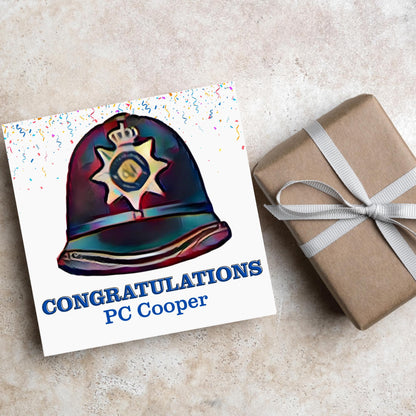 Personalised Congratulations Police Card, Card for Son, Card for Brother, Mens Congratulations Card, PCSO Graduation Card, Police Graduation