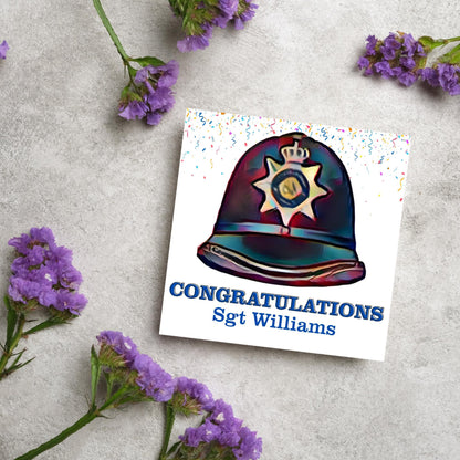 Personalised Congratulations Police Card, Card for Son, Card for Brother, Mens Congratulations Card, PCSO Graduation Card, Police Graduation