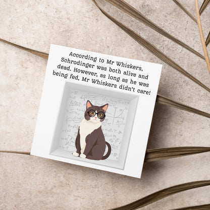 Quantum Physics Birthday Card, Funny Physicist Card, Schrodinger Card, Classic Joke Card, Funny Card for Scientist, Schrodinger's Cat