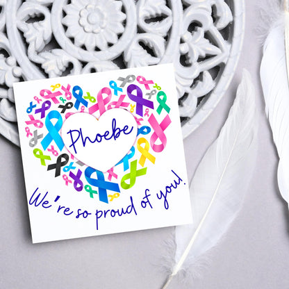 Personalised Card for Cancer Patients, Cancer Support Card, We Are With You, You Got This, Get Well Soon Card, Breast Cancer, Macmillan