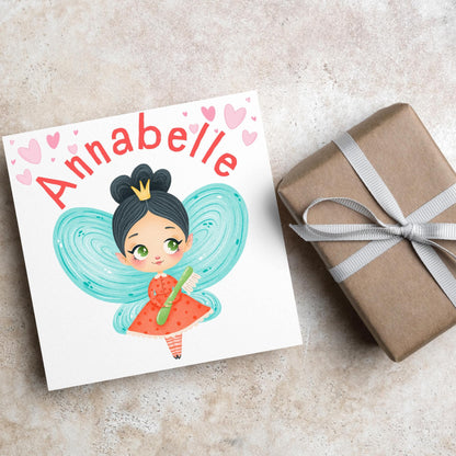 Personalised Tooth Fairy Card for Child, Well Done Dentist Card, Tooth Fairy for Grandchild, Custom Name Card for Children