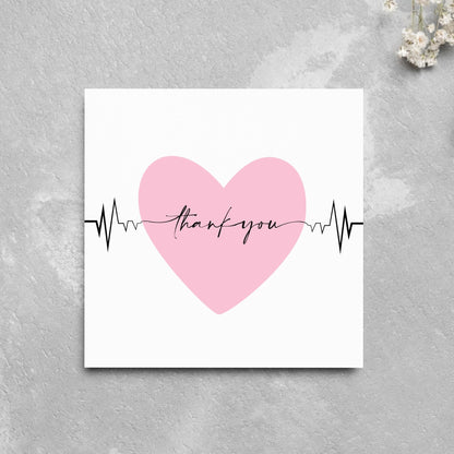 Thank You Card for Cardiology Department, Card For Cardiologist, Heart Surgeon Card, Thank you for Surgeon, Angioplasty Card, Cardiac Nurse