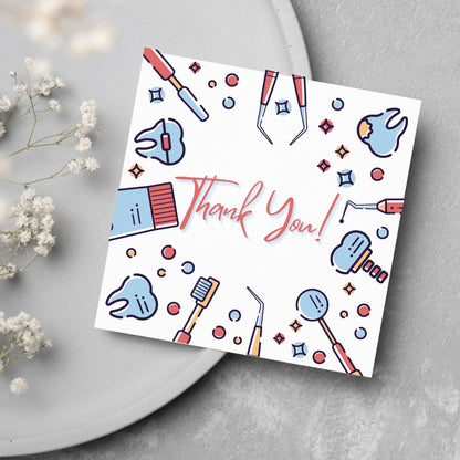Thank You Card for Dentist, Card For Orthodontist, Dental Thank You Card, Thanks Dental Staff, Dentist Appreciation Card, Dental Nurse Card