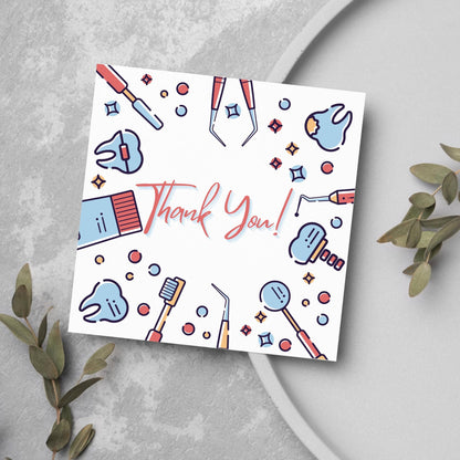 Thank You Card for Dentist, Card For Orthodontist, Dental Thank You Card, Thanks Dental Staff, Dentist Appreciation Card, Dental Nurse Card