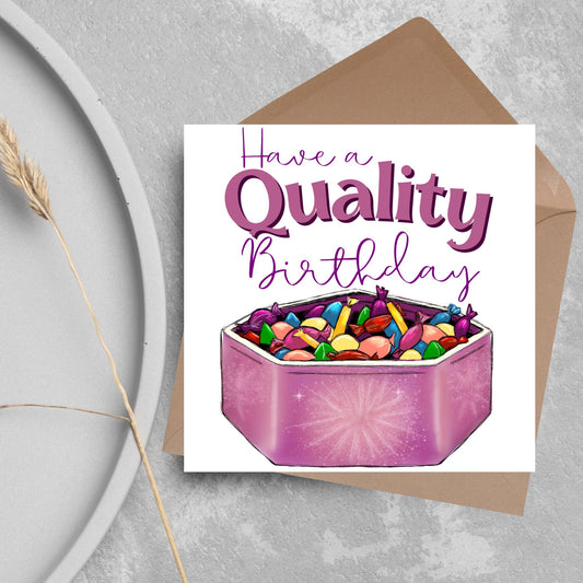 British Humour Birthday Card, Quality Chocolate Street Card, British Birthday Card, Chocolate Birthday Card, Card for Grandad, for Mum