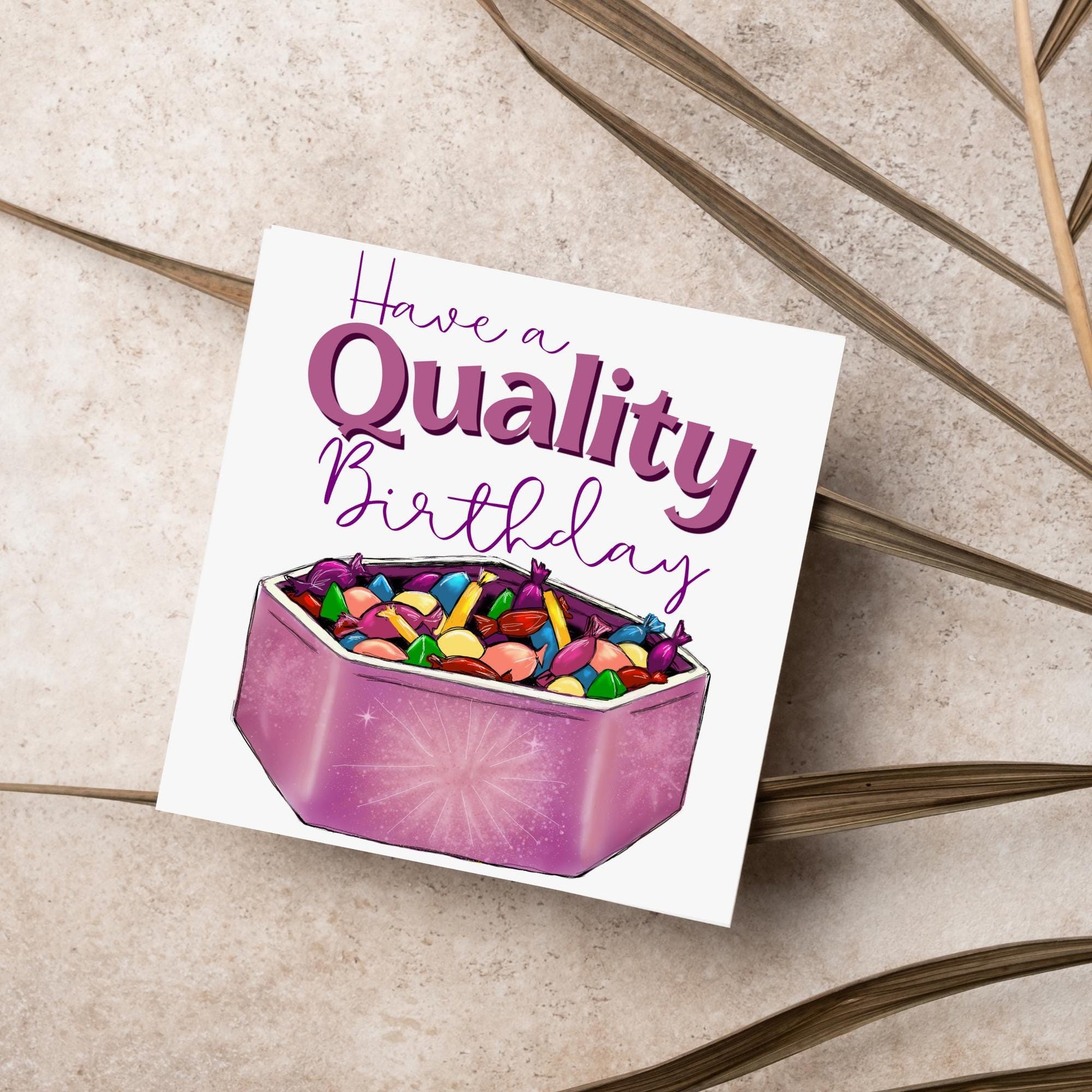 British Humour Birthday Card, Quality Chocolate Street Card, British Birthday Card, Chocolate Birthday Card, Card for Grandad, for Mum