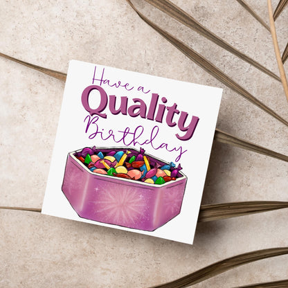 British Humour Birthday Card, Quality Chocolate Street Card, British Birthday Card, Chocolate Birthday Card, Card for Grandad, for Mum