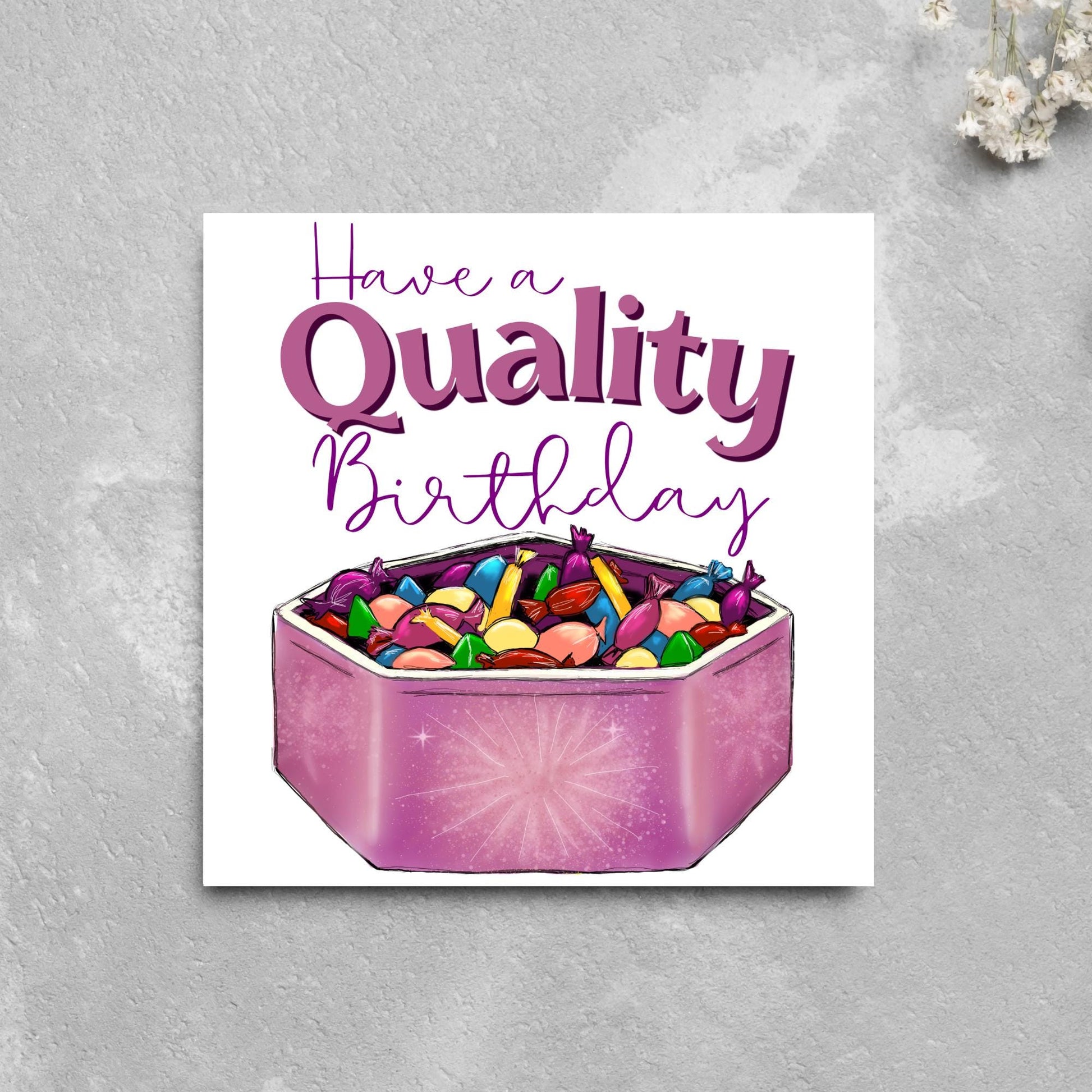 British Humour Birthday Card, Quality Chocolate Street Card, British Birthday Card, Chocolate Birthday Card, Card for Grandad, for Mum