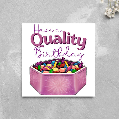 British Humour Birthday Card, Quality Chocolate Street Card, British Birthday Card, Chocolate Birthday Card, Card for Grandad, for Mum