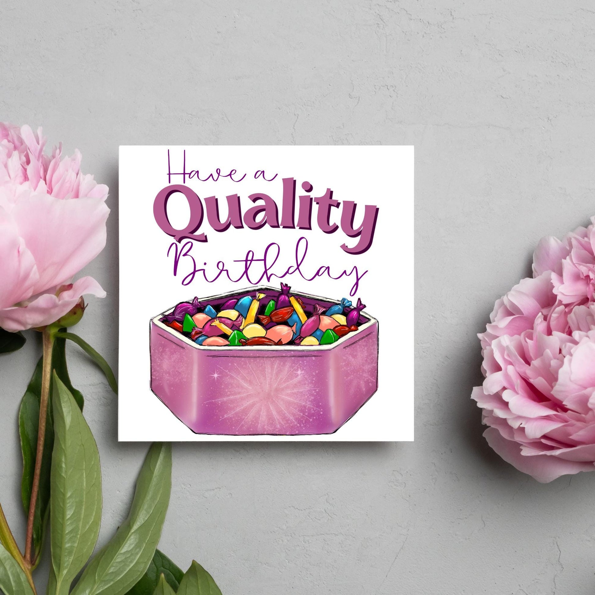 British Humour Birthday Card, Quality Chocolate Street Card, British Birthday Card, Chocolate Birthday Card, Card for Grandad, for Mum