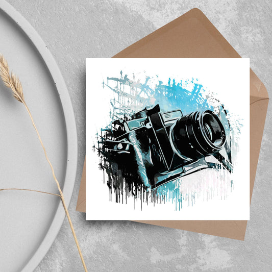 Photographer Birthday Card, Camera design, Photography Card, Birthday Card, Camera Card, Card For Him, Card For Her, Photography Club Card