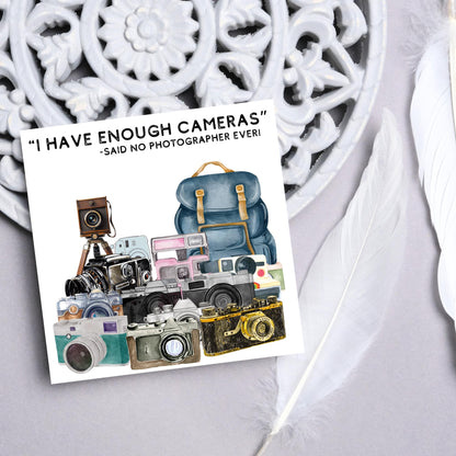 Photographer Birthday Card, Camera design, Photography Card, Birthday Card, Camera Card, Card For Him, Card For Her, Photography Club Card