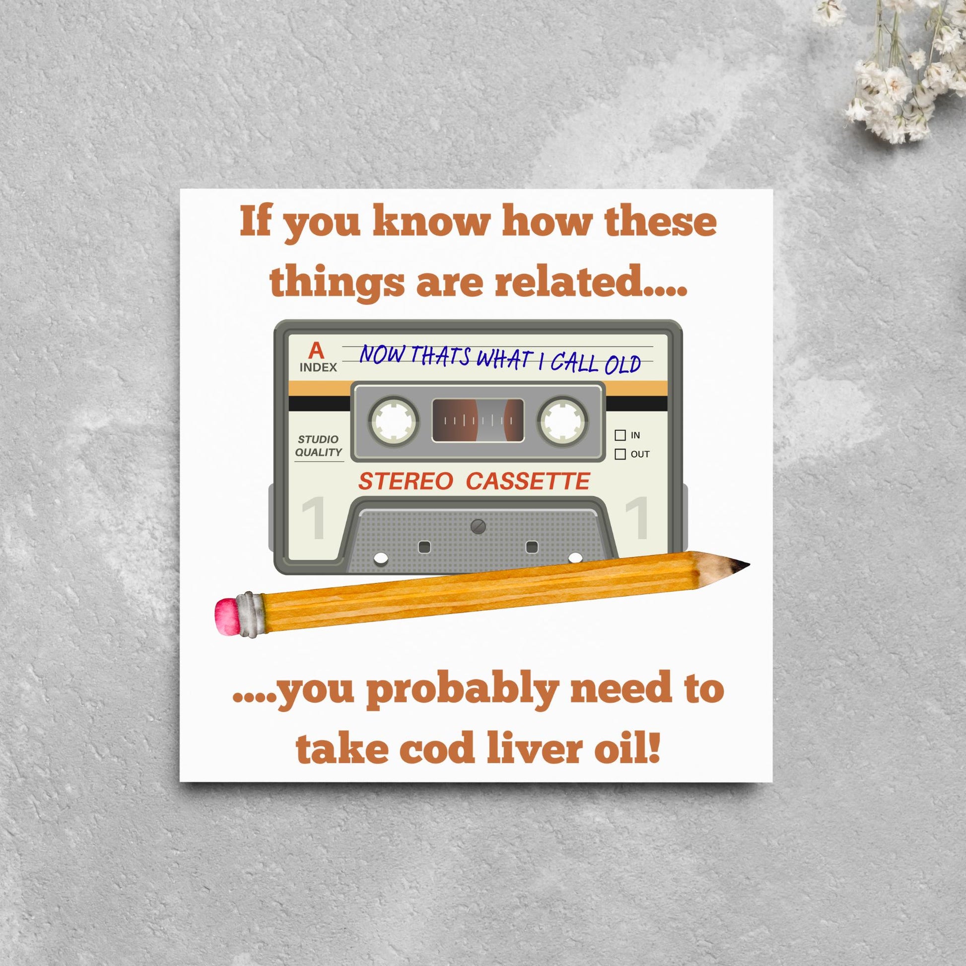 Retro Birthday Card, 80's Birthday Card, 90's Birthday Card, Funny Birthday Card, 40th Birthday, Funny Birthday Card