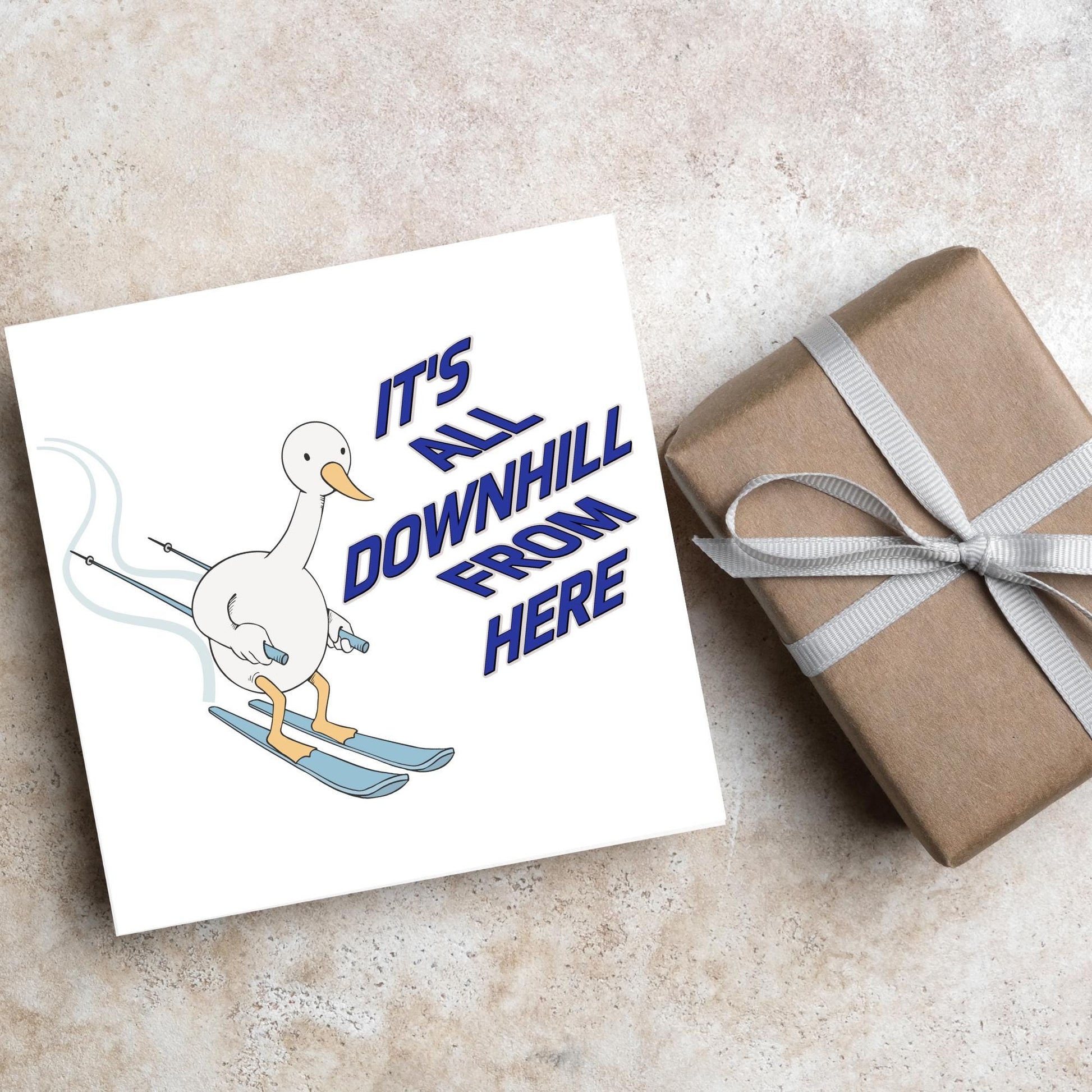 Skiing Birthday Card, Sport Card, Sport Birthday Card, Card for Him, Card for Her, Ski Birthday Card, Ski Slope, Snowboarding Card