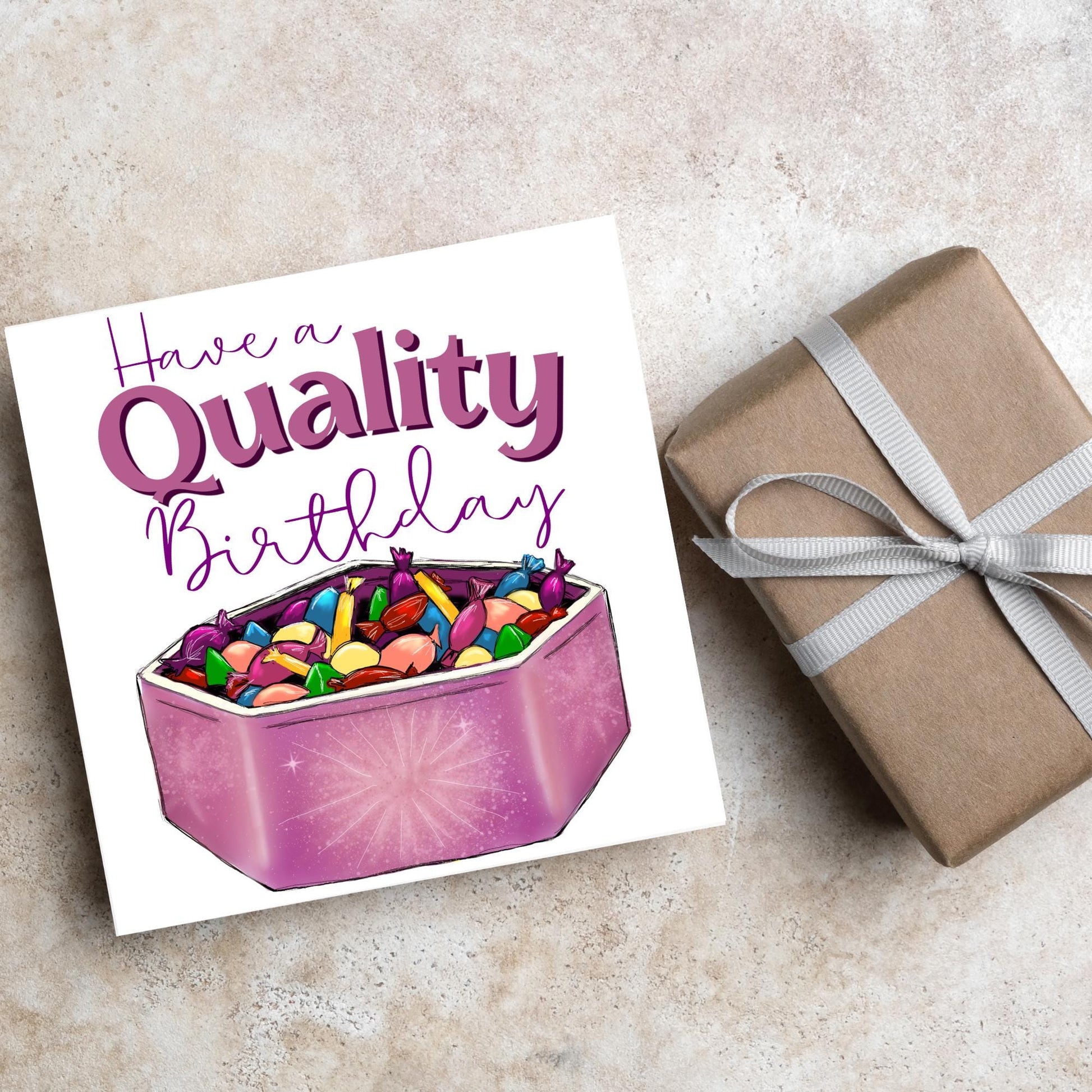 British Humour Birthday Card, Quality Chocolate Street Card, British Birthday Card, Chocolate Birthday Card, Card for Grandad, for Mum