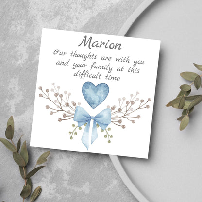 Personalised Sorry for Your Loss Card, Bereavement Card, Sympathy Card, Card for Loss, Rest in Peace, Funeral Card, Condolences Card,