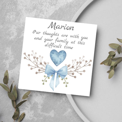 Personalised Sorry for Your Loss Card, Bereavement Card, Sympathy Card, Card for Loss, Rest in Peace, Funeral Card, Condolences Card,