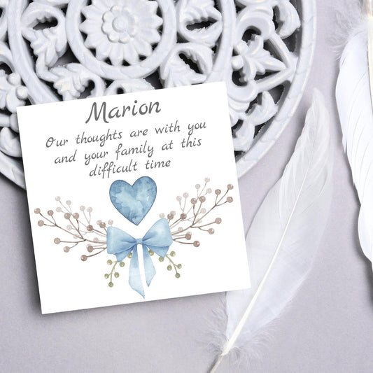 Personalised Sorry for Your Loss Card, Bereavement Card, Sympathy Card, Card for Loss, Rest in Peace, Funeral Card, Condolences Card,