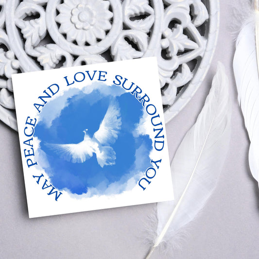 Sorry for Your Loss Card, Bereavement Card, Deepest Sympathy Card, Card for Loss, Rest in Peace, Funeral Card, Condolences Card, Dove Card