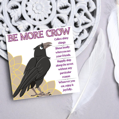 Crow Lover Card, Funny Corvid Card, Gothic Card, Goth Birthday Card, Friendship Card, Alternative Birthday Card, Any Occasion Card