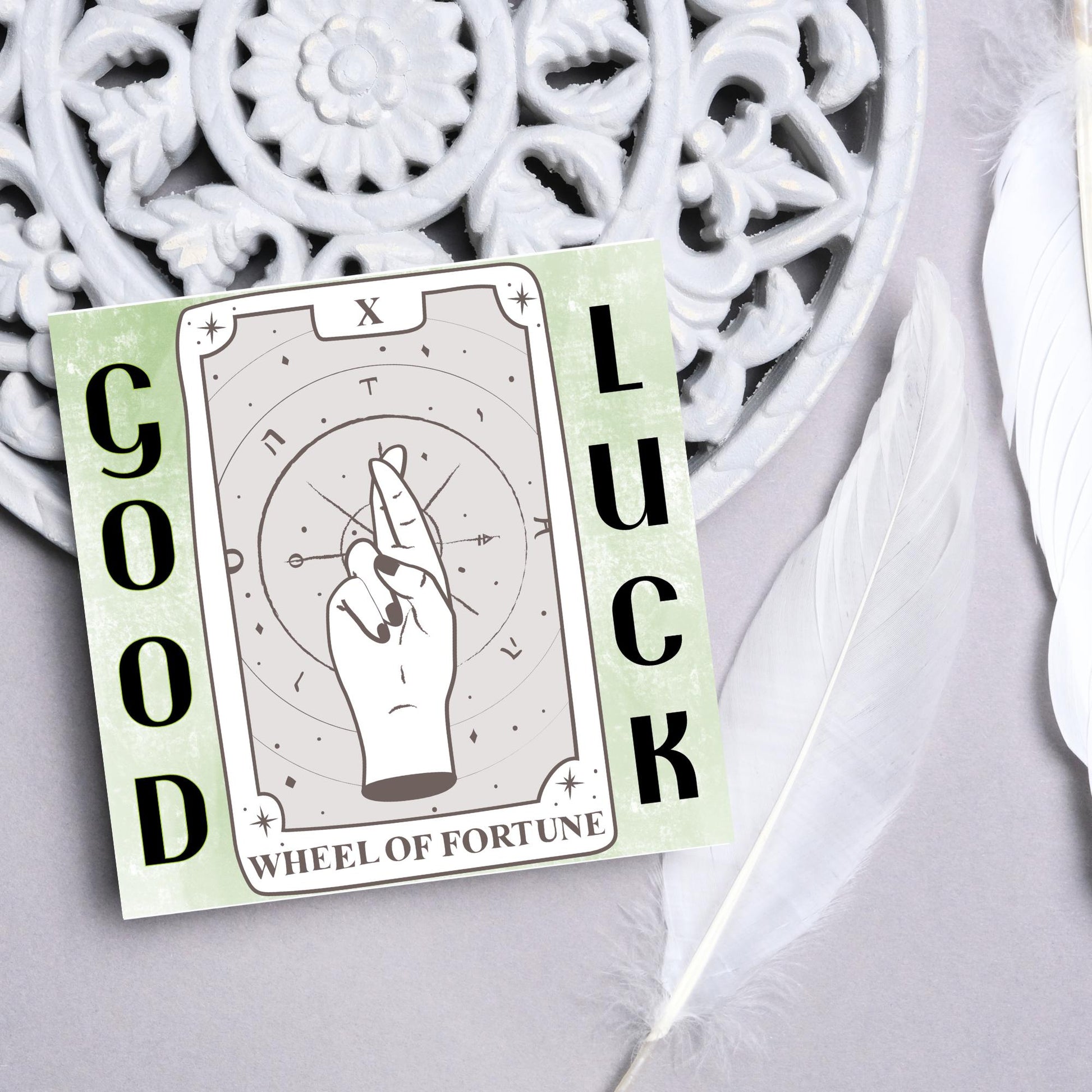 Good Luck Card, Exam Card, Tarot Good Luck Card, Driving Test, Travelling Card, New Job Card, Emigrating Card, Leaving Card